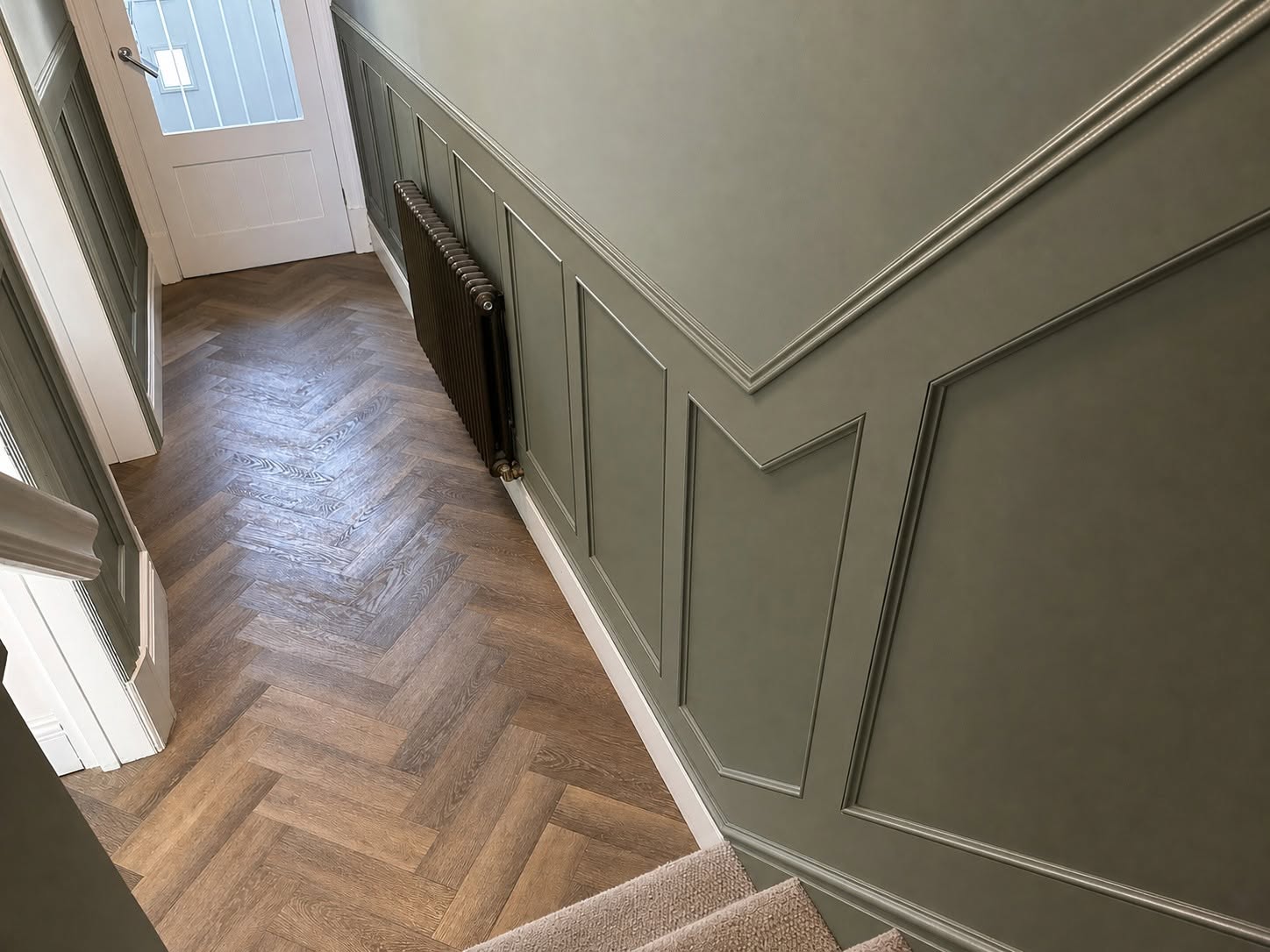 Neat lines through doorways and corners